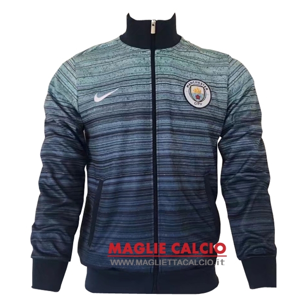 manchester city blu nuova giacca 2017-2018