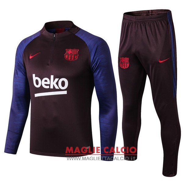 nuova barcelona set completo rosso navy purpureo giacca 2019-2020