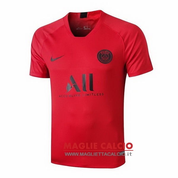 nuova formazione divisione magliette paris saint germain 2019-2020 nero rosso