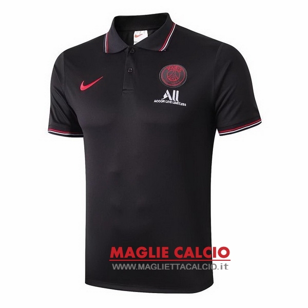 paris saint germain rosso nero magliette polo nuova 2019-2020