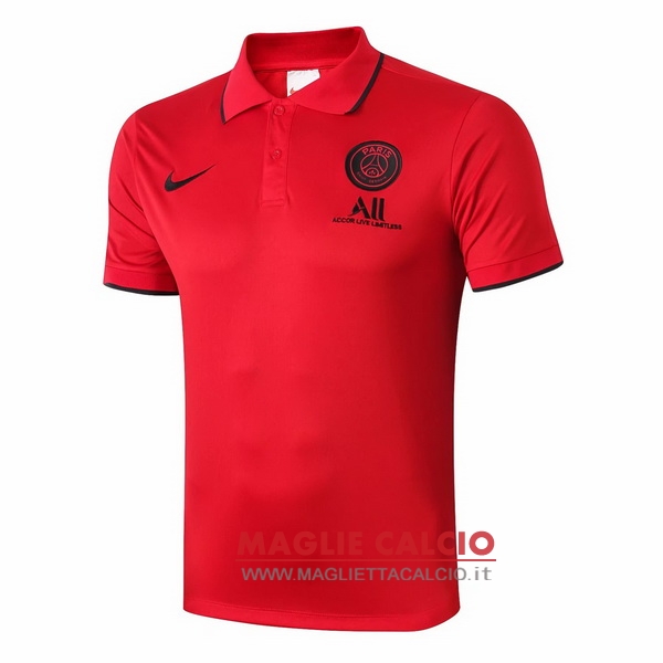 paris saint germain nero rosso magliette polo nuova 2019-2020
