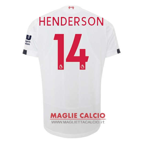 nuova maglietta liverpool 2019-2020 henderson 14 seconda