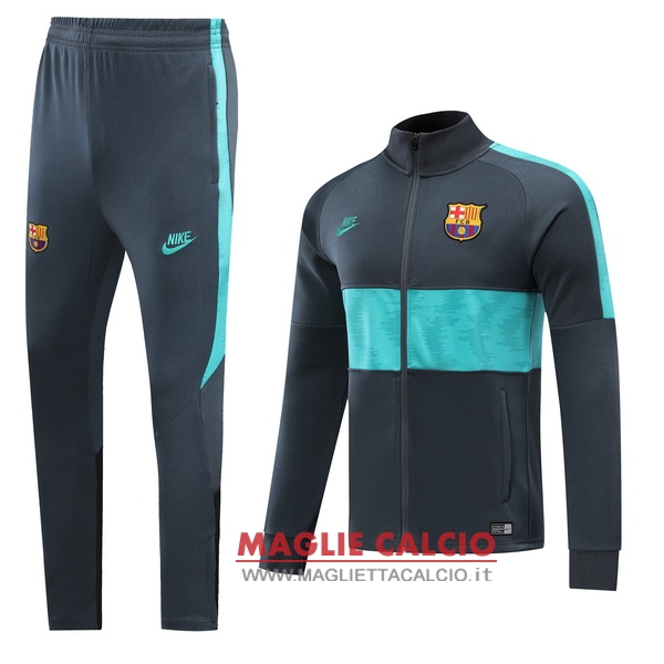 nuova barcelona set completo grigio verde giacca 2019-2020