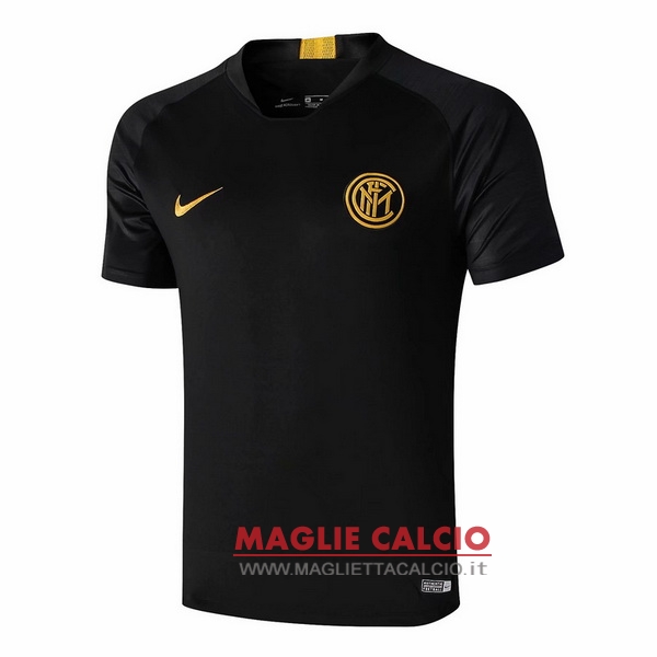 nuova magliette inter milan formazione 2019-2020 nero giallo