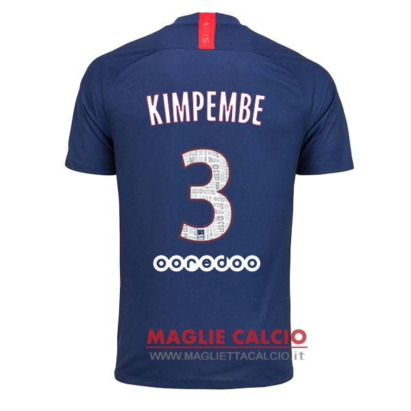 nuova maglietta paris saint germain 2019-2020 kimpembe 3 prima