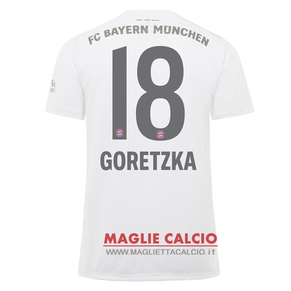 nuova maglietta bayern munich 2019-2020 goretzka 18 seconda