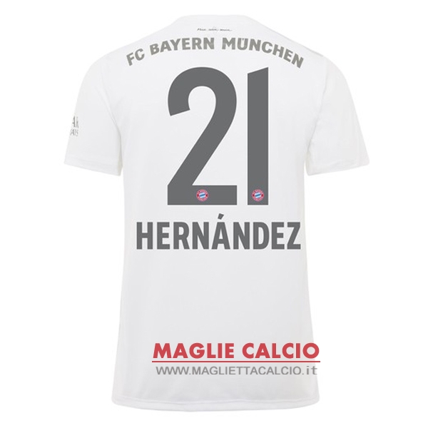 nuova maglietta bayern munich 2019-2020 hernandez 21 seconda