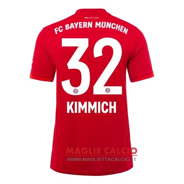 nuova maglietta bayern munich 2019-2020 kimmich 32 prima