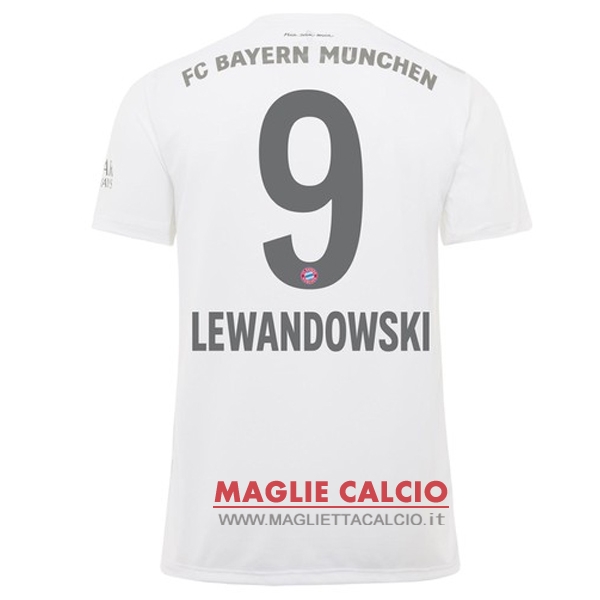 nuova maglietta bayern munich 2019-2020 lewandowski 9 seconda