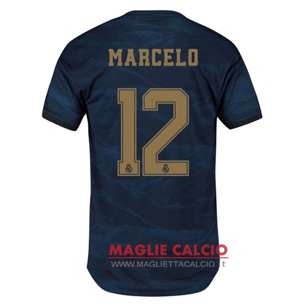 nuova maglietta real madrid 2019-2020 marcelo 12 seconda