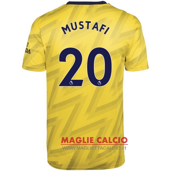 nuova maglietta arsenal 2019-2020 mustafi 20 seconda