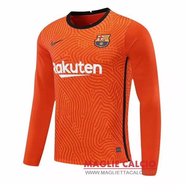 nuova magliette manica lunga portiere barcelona 2020-2021 arancione