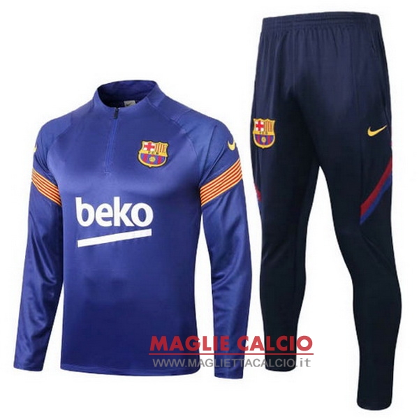 nuova barcelona set completo blu arancione giacca 2020-2021