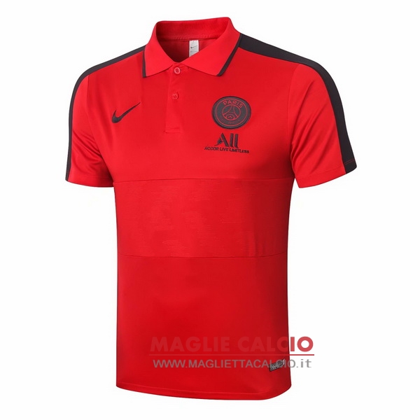 paris saint germain rosso magliette polo nuova 2020-2021