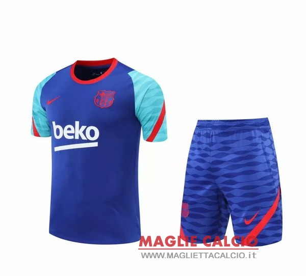 nuova formazione set completo divisione magliette barcelona 2020-2021 blu