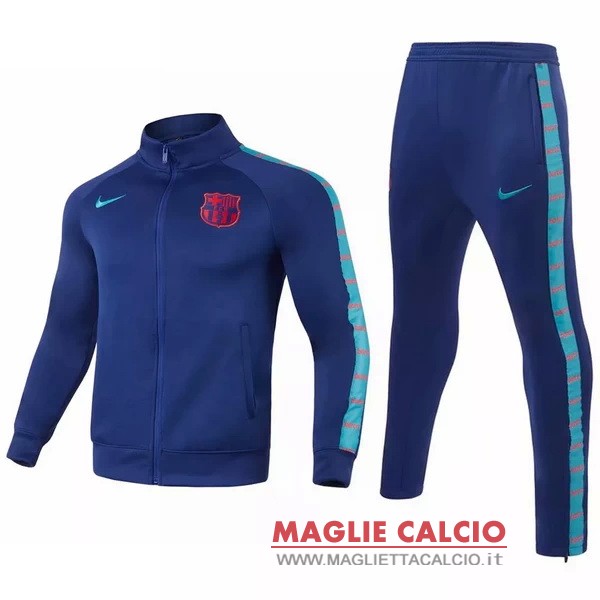nuova barcelona set completo blu giacca 2021-2022