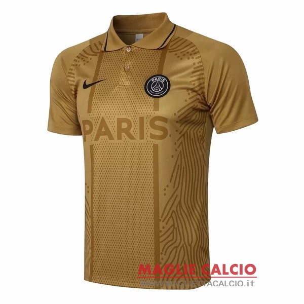 paris saint germain giallo magliette polo nuova 2021-2022