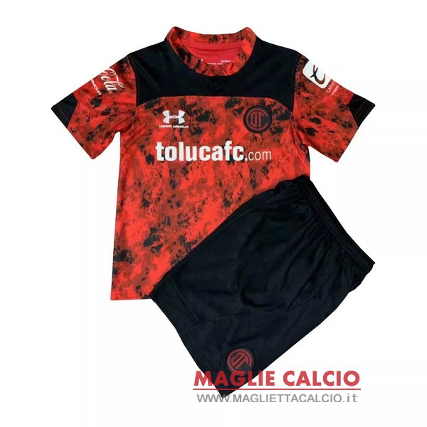 nuova prima magliette deportivo toluca set completo bambino 2021-2022