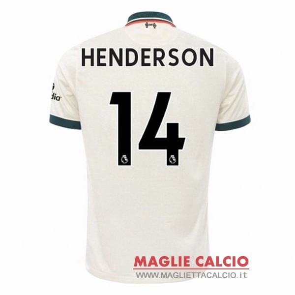 nuova maglietta liverpool 2021-2022 henderson 14 seconda