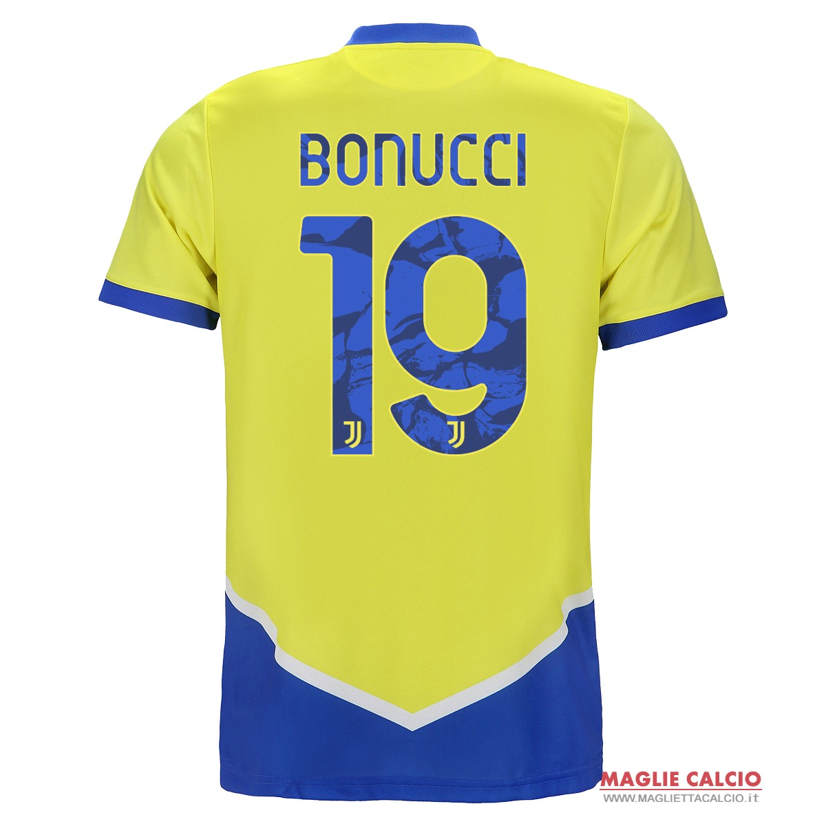 nuova maglietta juventus 2021-2022 bonucci 19 terza