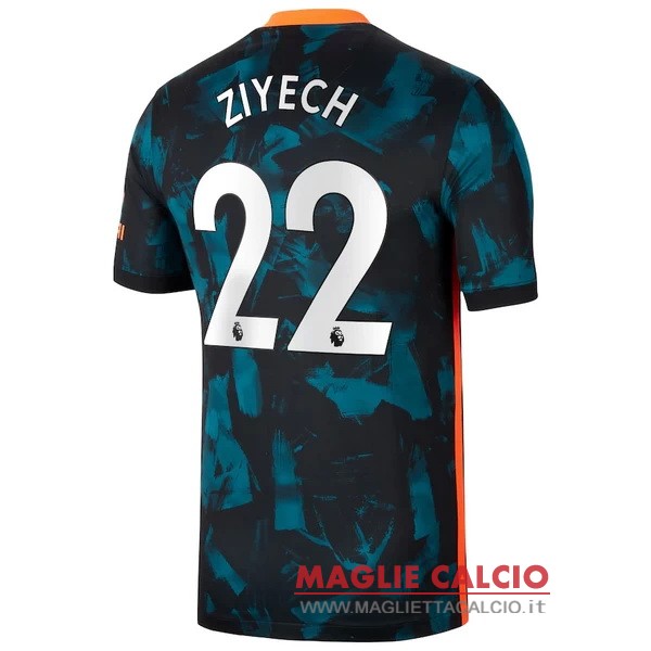 nuova maglietta chelsea 2021-2022 ziyech 22 terza