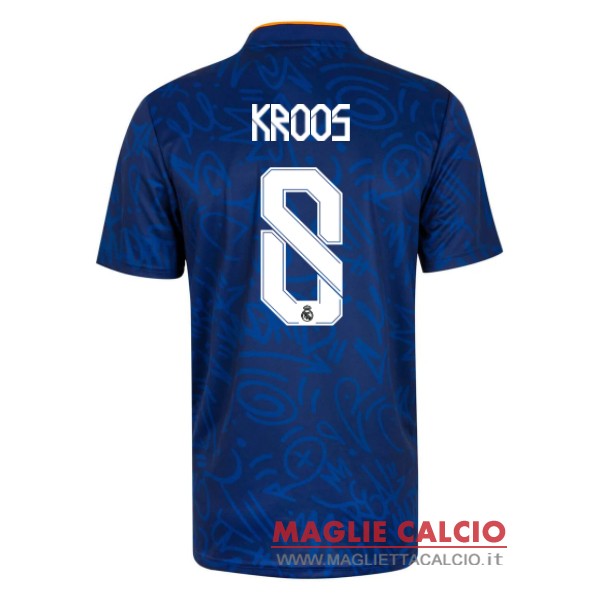 nuova maglietta real madrid 2021-2022 kroos 8 seconda