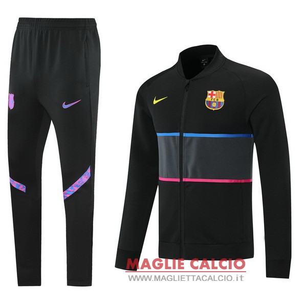 nuova barcelona set completo nero purpureo grigio giacca 2021-2022