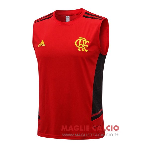 nuova formazione senza maniche divisione magliette flamengo 2022-2023 rosso