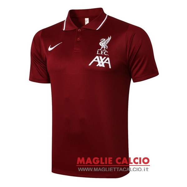 liverpool rosso navy magliette polo nuova 2021-2022