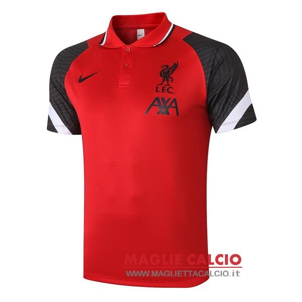 liverpool rosso nero bianco magliette polo nuova 2021-2022
