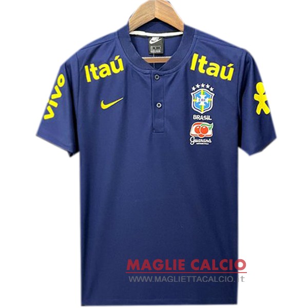 brasile blu navy magliette polo nuova 2022