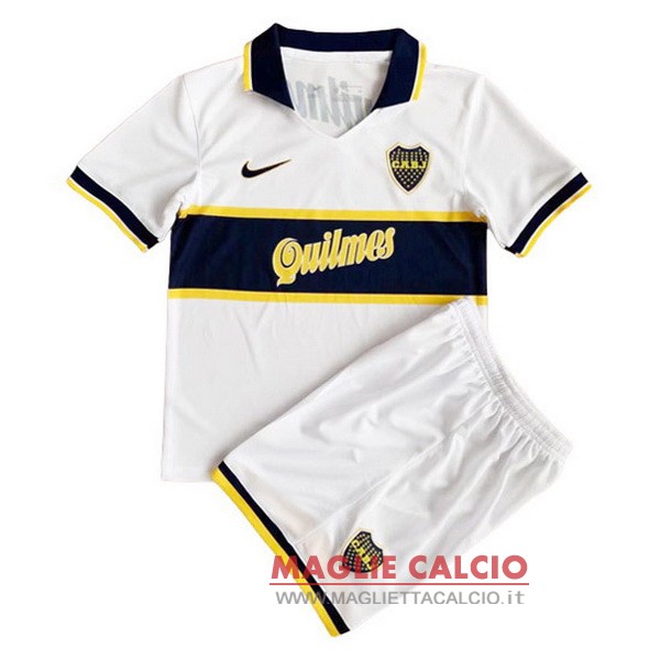 nuova prima set completo magliette boca juniors bambino Retro 1996-1997 bianco