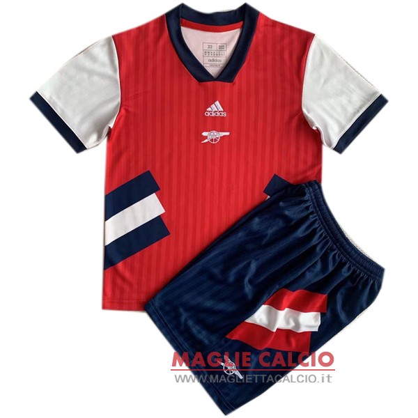 nuova speciale magliette arsenal set completo bambino 2023-2024 rosso bianco