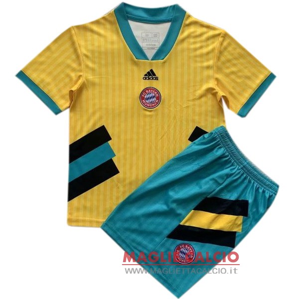 nuova speciale magliette bayern munich set completo uomo 2023-2024 giallo verde