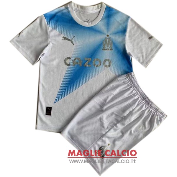 nuova edizione commemorativa magliette marseille set completo bambino 2023-2024