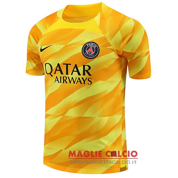 tailandia nuova divisione magliette portiere paris saint germain 2023-2024 giallo
