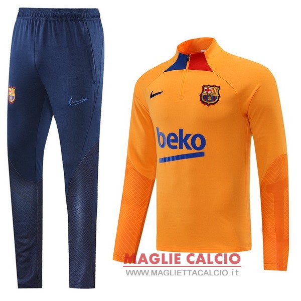nuova barcelona set completo blu giallo giacca 2022-2023