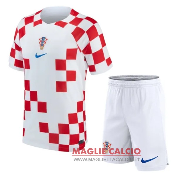 nuova prima magliette croazia set completo bambino 2022