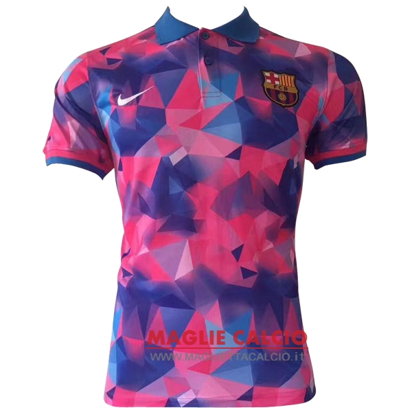 barcelona rosa blu magliette polo nuova 2017-2018