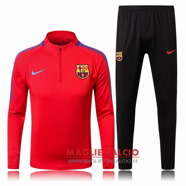 nuova barcelona insieme completo rosso nero woolen giacca 2017-2018