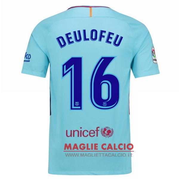 nuova maglietta barcellona 2017-2018 deulofeu 16 seconda