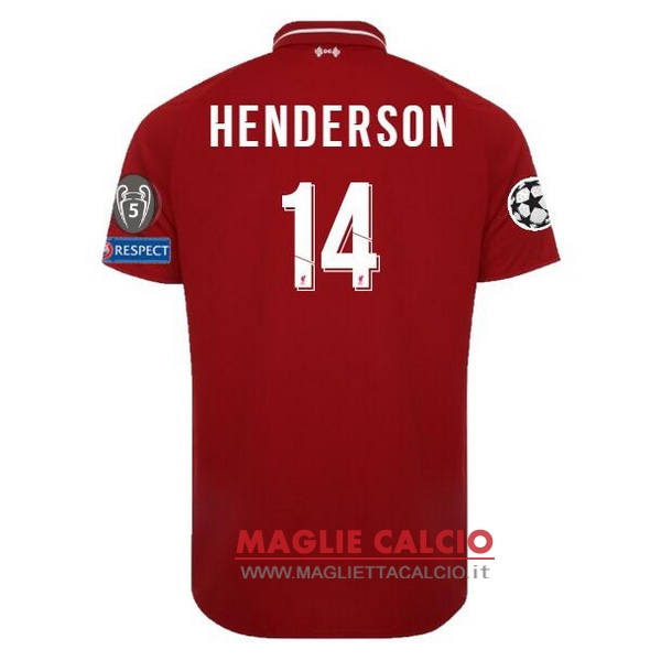 nuova maglietta liverpool 2018-2019 henderson 14 prima