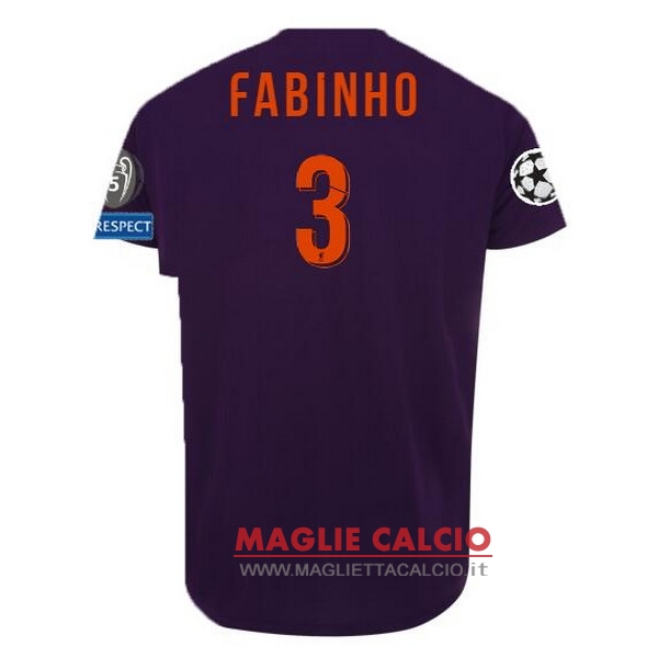 nuova maglietta liverpool 2018-2019 fabinho 3 seconda