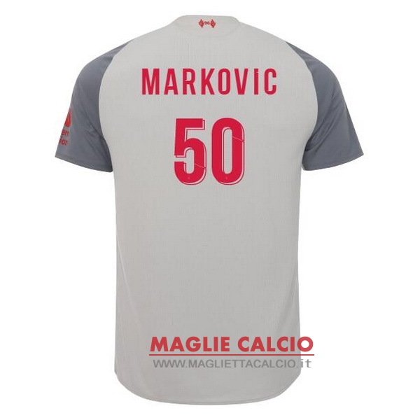 nuova maglietta liverpool 2018-2019 markovic 50 terza