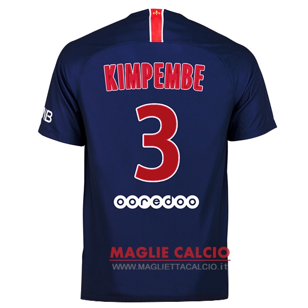 nuova maglietta paris saint germain 2018-2019 kimpembe 3 prima