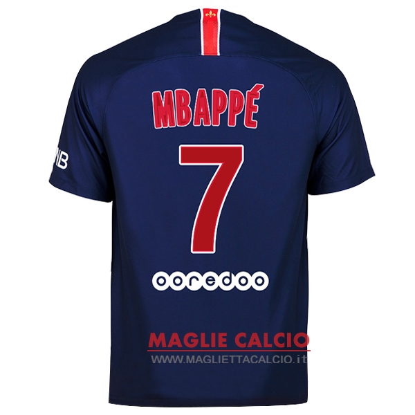 nuova maglietta paris saint germain 2018-2019 mbappe 7 prima