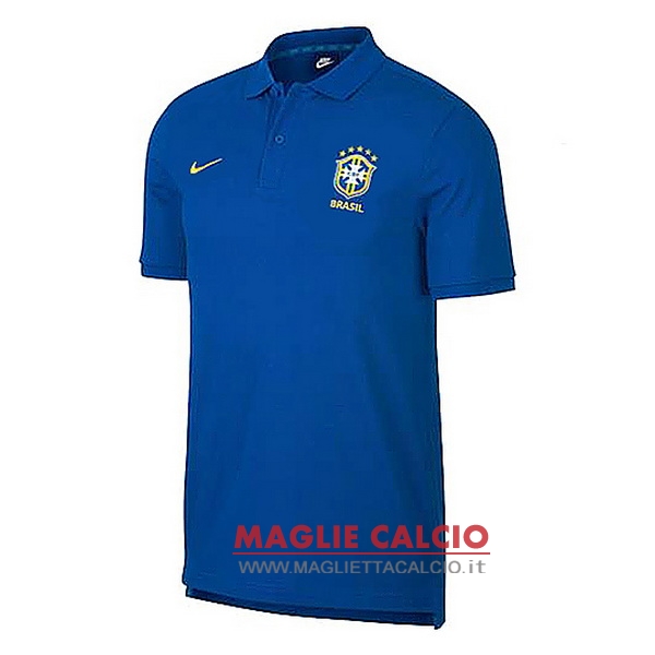 brasile blu magliette polo nuova 2018