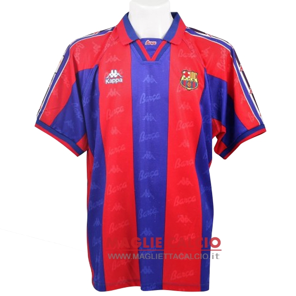 nuova prima magliette barcelona retro 1996-1997 blu rosso