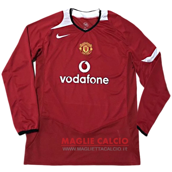 nuova prima divisione magliette manica lunga manchester united retro 2005-2006