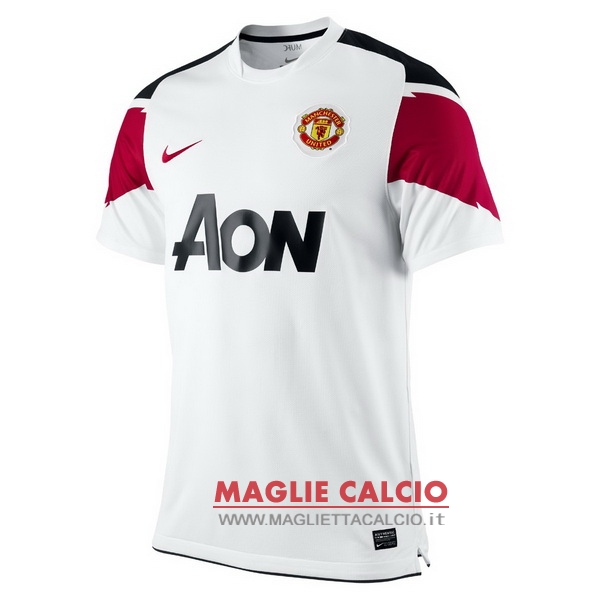 seconda magliette nuova manchester united retro 2010-2011 bianco